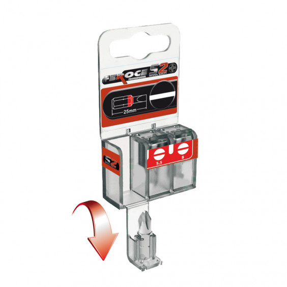 Jeu  de 3 Embouts Plat 4.5/5.5/8 x25mm FEROCE