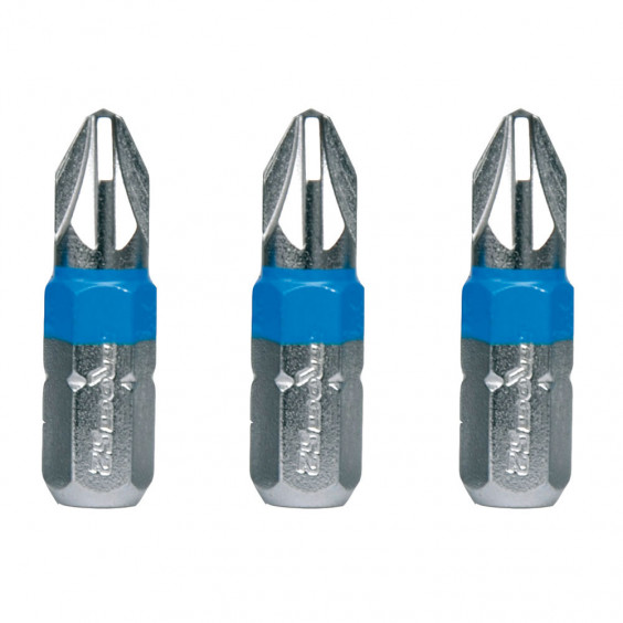 Jeu de 3 Embouts Pozidriv PZ2 x25mm FEROCE