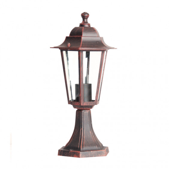 Borne Lumineuse Extérieure 60W max E27 Fonte Rouille LOAN