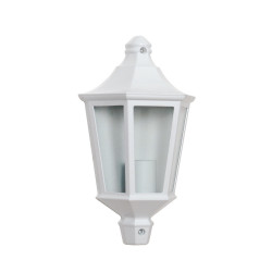 Demi Applique Extérieure 60W E27 Fonte Blanche LOAN