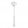Lampadaire Extérieur 3 Têtes 3x60W E27 Fonte Blanc LOAN