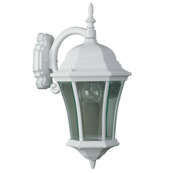 Applique Extérieure Descendante 100W E27 Fonte Blanche ADELA