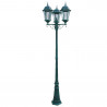 Lampadaire 3 Têtes 6 Faces Vert - INITIALIS