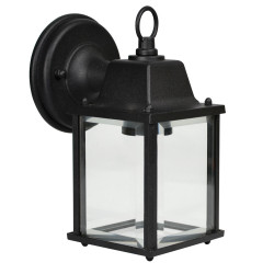 Applique Extérieure Descendante 60W E27 Fonte Noire LIVIA