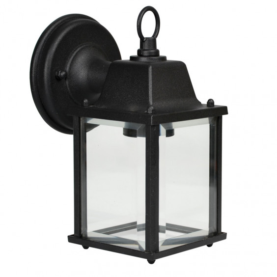 Applique Extérieure Descendante 60W E27 Fonte Noire LIVIA