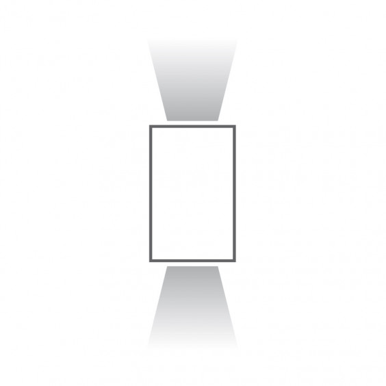 Applique Extérieure Carrée LED COB 7W Alu WOLTZ