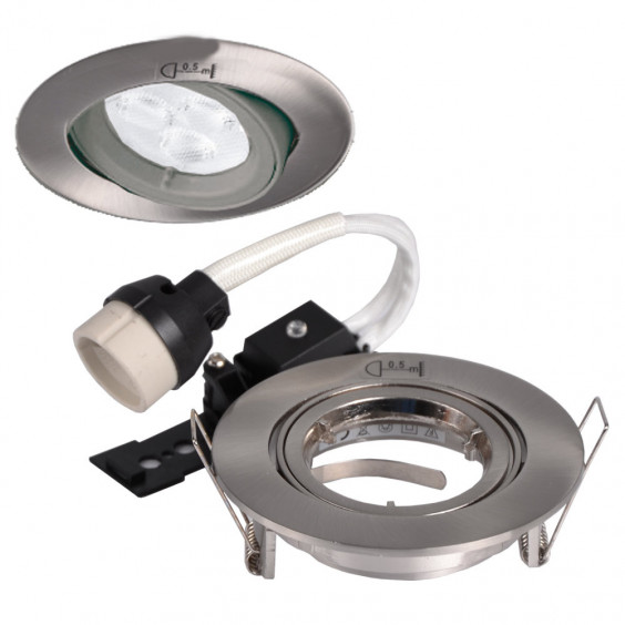 Spot encastré orientable rond alu