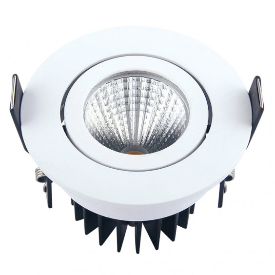 Spot à encastrer LED COB 9W orientable blanc