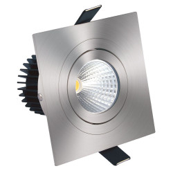 Spot à encastrer LED COB 9W orientable alu