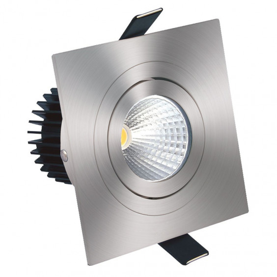 Spot à encastrer LED COB 9W orientable alu