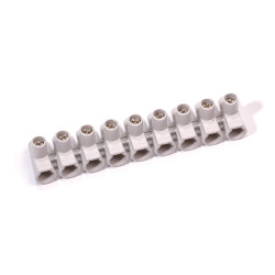 Lot de 10 barrettes de 9 connexions à vis unilatérale