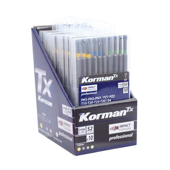 Jeu de 10 embouts Torsion professional
