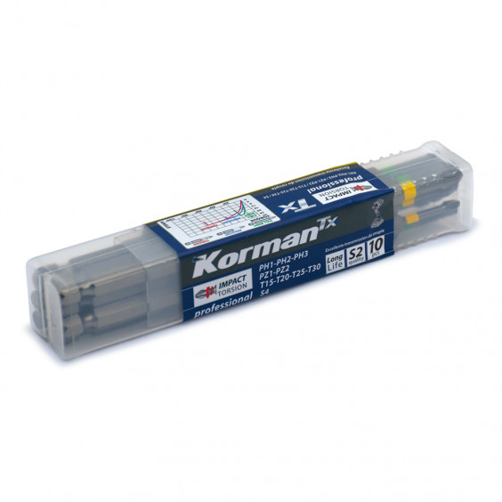 Jeu de 10 embouts Torsion professional