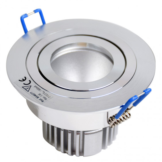 Spot Plafond 5W LED finition alu brossé