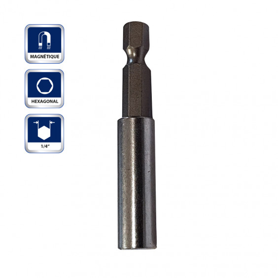 Porte embout standard magnétique 60mm