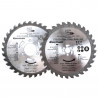 Jeu 2 lames multimatériaux 125mm