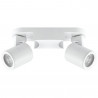 spot double blanc 8w gu10 sans ampoule