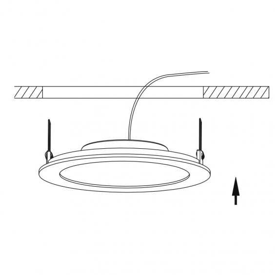 spot compact downlight led 18w blc neutre