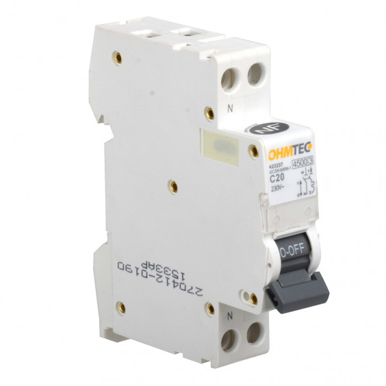 Disjoncteurs 1P+N 20A 4.5kA