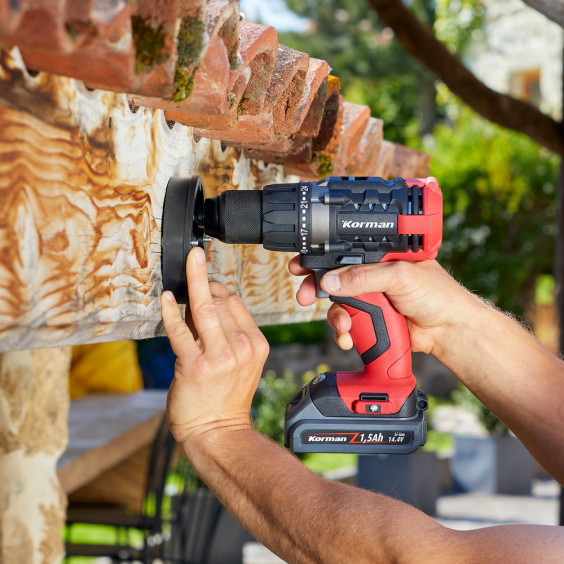 Perceuse sans fil Li-ion 14,4V + niveau laser en croix