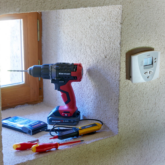 Perceuse sans fil Li-ion 14,4V + niveau laser en croix