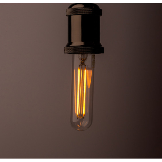Ampoules LED Tube à filaments E27 2W blanc neutre - Verre ambré - variable