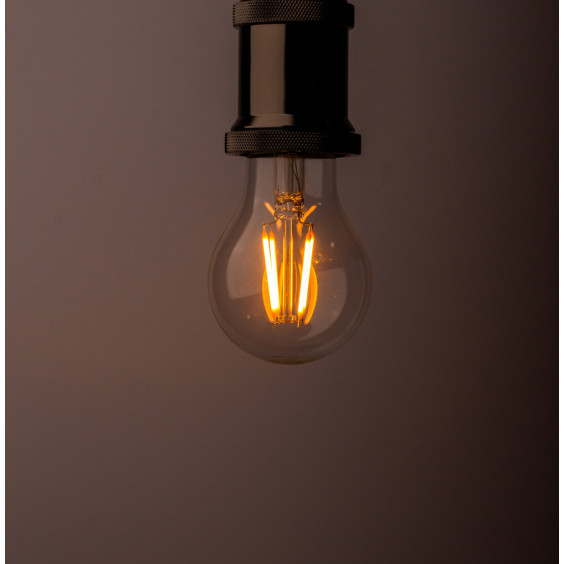 Ampoules LED à filaments E27 4W blanc chaud - Verre transparent - variable