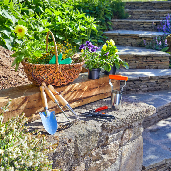 Set 3 outils de jardinage Inox