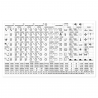 Planche d'etiquettes pour tableau electrique