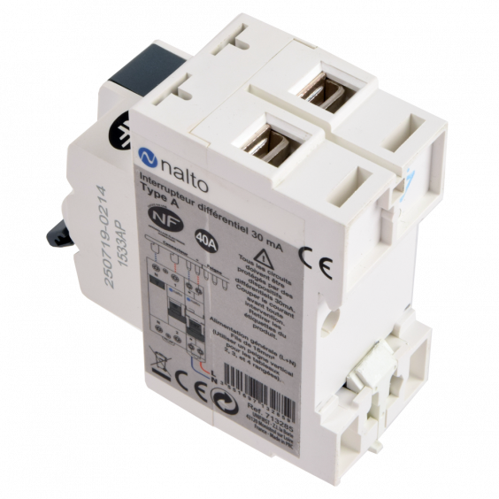Interrupteur différentiel 1P+N 30 mA, 63A type AC