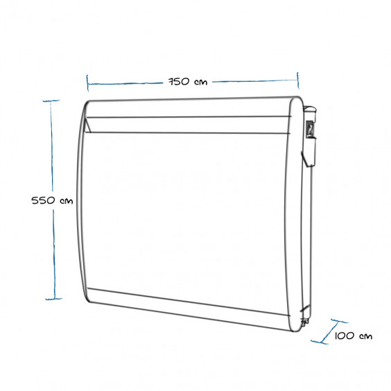 Radiateur à inertie  fonte 1500W NF