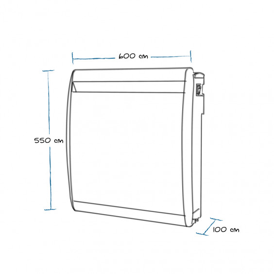 Radiateur à inertie  fonte  750W NF
