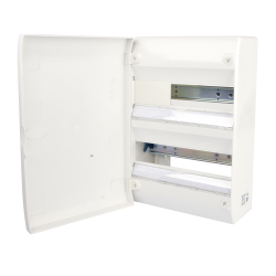 Tableau &eacute;lectrique vide 2 rang&eacute;es 26 modules Avec Porte  Rail Amovible NF NALTO