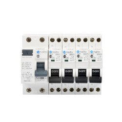 Kit Composition Coffret Electrique Piscine Monophas&eacute; - Interrupteur Diff&eacute;rentiel et Disjoncteur - NALTO
