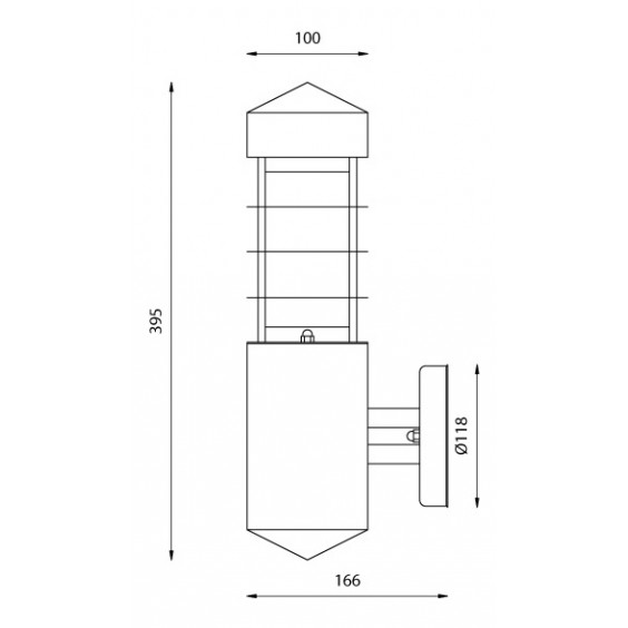 Applique Extérieur Bois E27 max 40W  ELENAIS