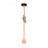 Suspension Corde en Lin 1 Lampe 60W E27 120cm CREALYS