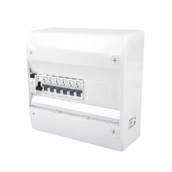 Tableau Électrique NF Pré Câblé 1 rangée 1 ID 63A + 6 Disjoncteurs à vis NALTO