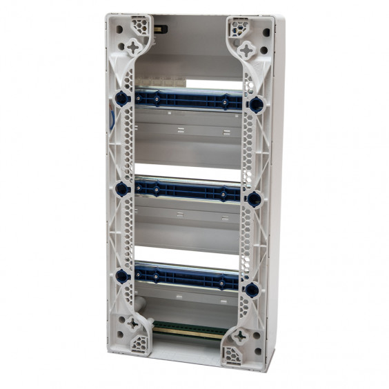 Tableau électrique vide 3 rangées - 39 modules à rail amovible NF NALTO