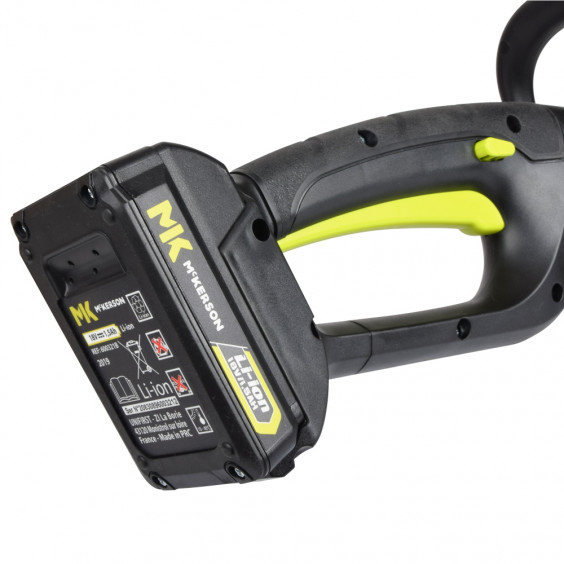 Coupe Bordure Sans Fil + Batterie 18V + Chargeur Rapide 1.5Ah MCKERSON
