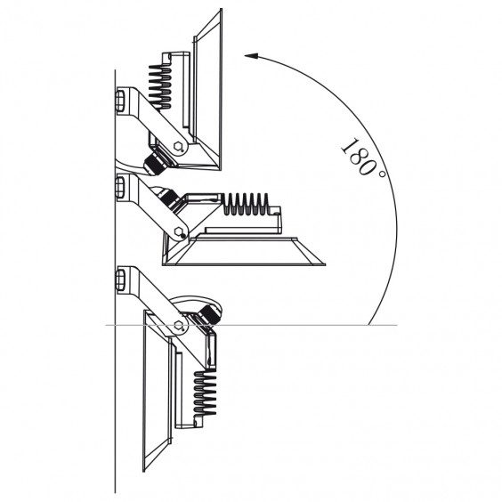 Projecteur LED Extérieur noir 30W WOLTZ