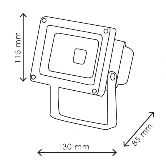 Projecteur LED COB Extérieur 10W WOLTZ