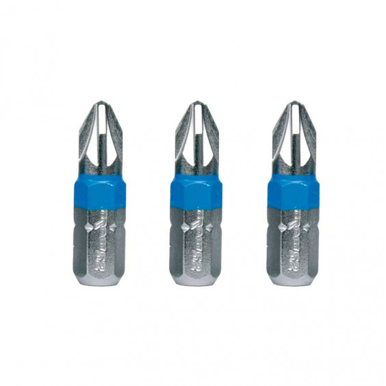 Jeu de 3 embouts PZ2 25mm