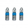 Jeu de 3 embouts PZ2 25mm