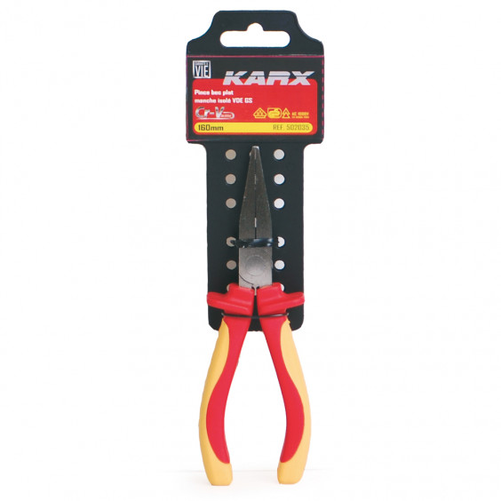 Pince à becs plats 160mm VDE