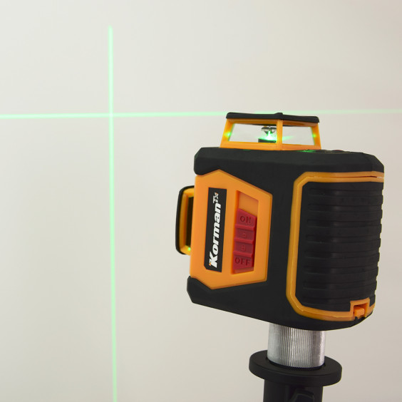 Niveau Laser 360° 3 Plans Portée 30m KORMAN