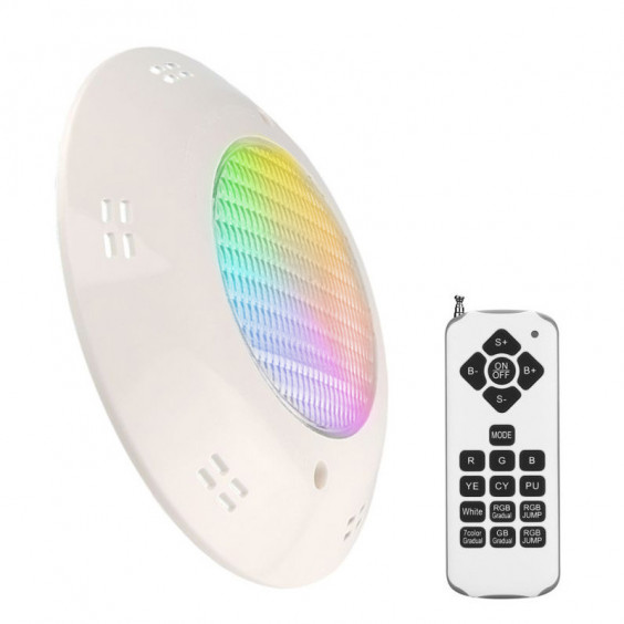 Projecteur Piscine LED 12W en saillie IP68 + Télécommande CREALYS