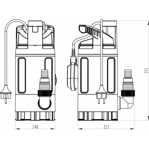 Pompe Immergée Eaux Chargées 1000W KORMAN