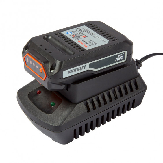 Coupe-Bordure 18V Li-ion + Taille Haie 550mm 18V Li-ion + Souffleur 18V Li-ion +2xBatteries 18V 2Ah + Chargeur rapide 18V KORMAN