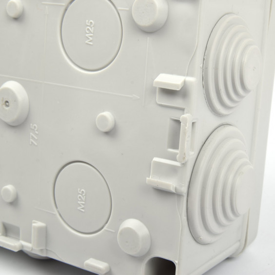 Boîte de Dérivation 7 Entrées 100x100x55mm IP55 NALTO SIRIUS 54
