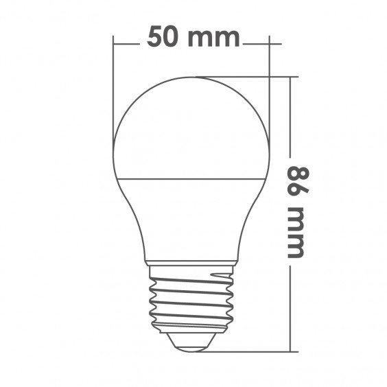 Ampoule LED E27 5W blanc chaud